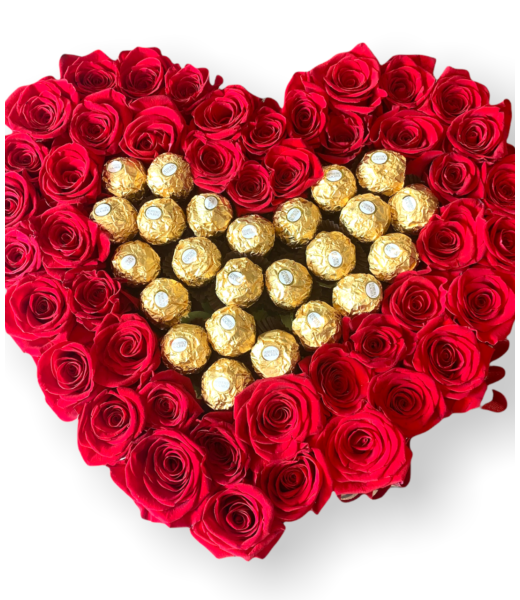 CORAZÓN CON FERRERO ROCHER