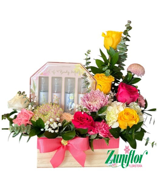 Detalle floral con Aroma